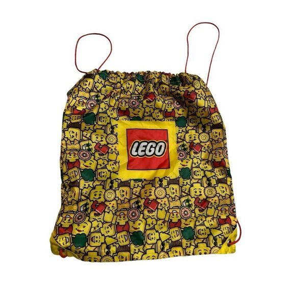 Nice LEGO Drawstring Minifigures Print Storage Backpack Bag Size: 16.5" X 14" L- - Picture 2 of 7
